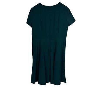 Brooks Brothers Womens Green Sheath Dress Size 14 Short Sleeve NEW